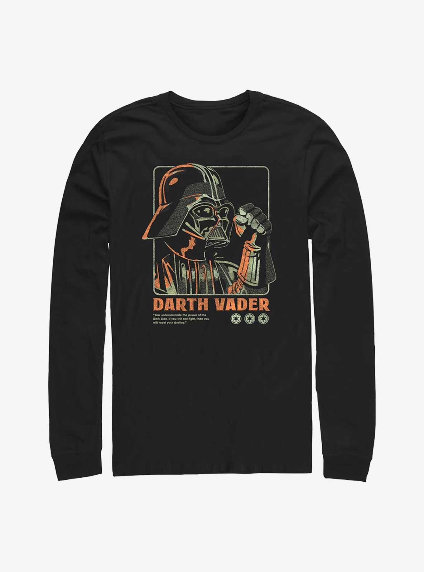 Star Wars Vader Choke Long Sleeve T-Shirt, BLACK, hi-res