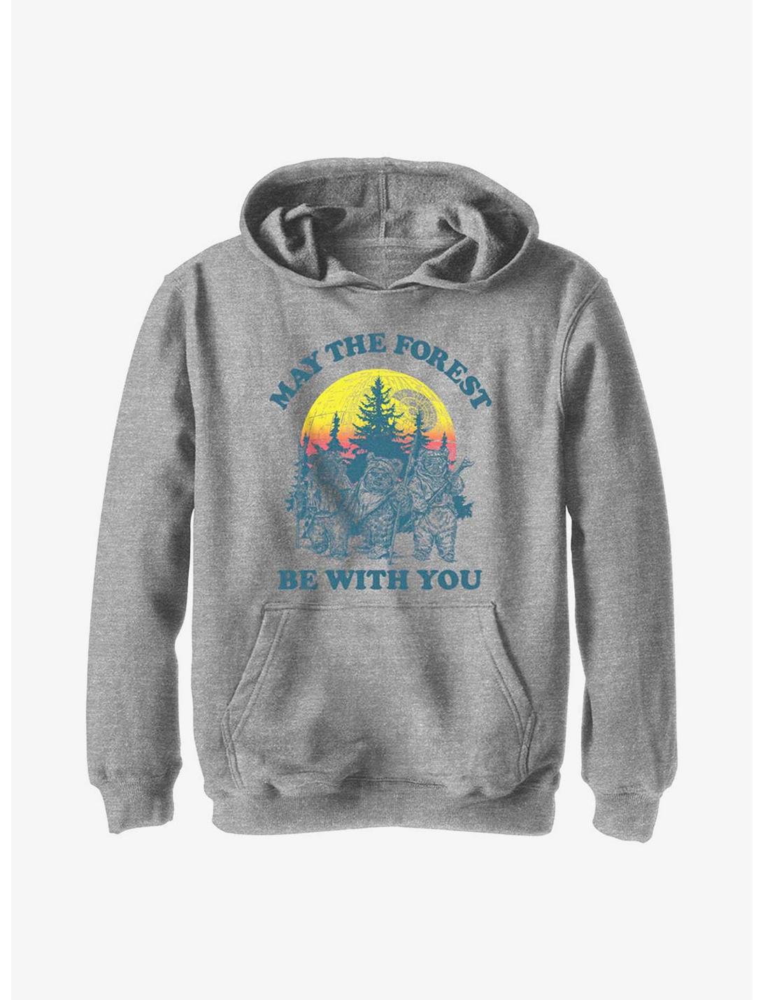 Star Wars May The Forest Be With You Youth Hoodie, ATH HTR, hi-res