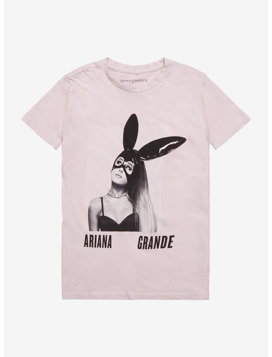 Ariana Grande Bunny Boyfriend Fit Girls T-Shirt, PINK, hi-res