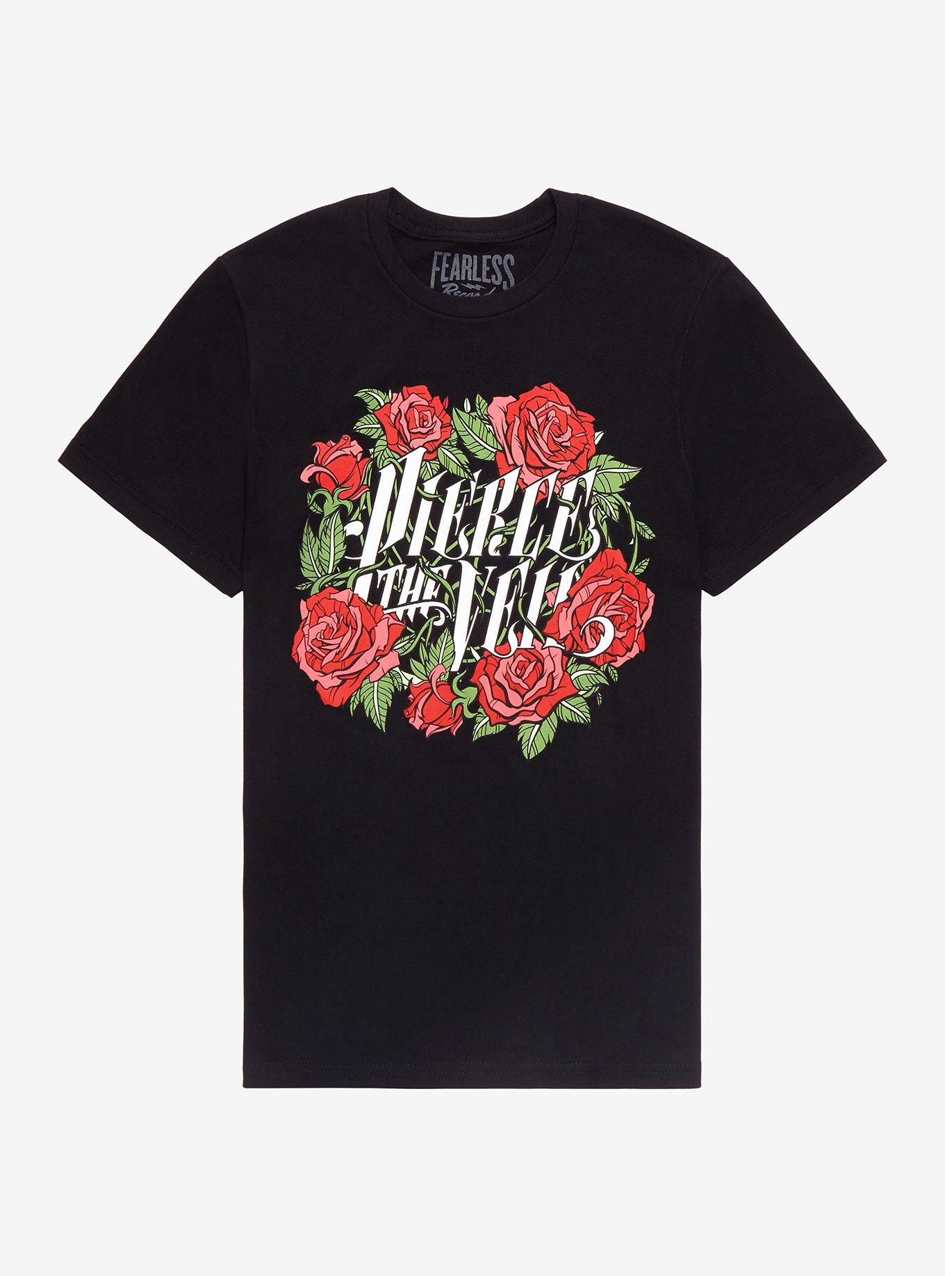 Pierce The Veil Roses Boyfriend Fit Girls T-Shirt