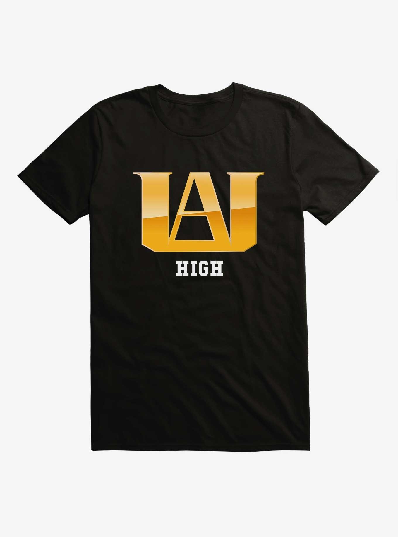 My Hero Academia UA High Logo T-Shirt, BLACK, hi-res