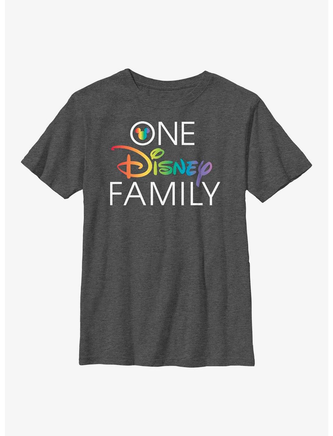 Disney One Disney Family Youth T-Shirt, CHAR HTR, hi-res