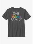 Disney One Disney Family Youth T-Shirt, CHAR HTR, hi-res