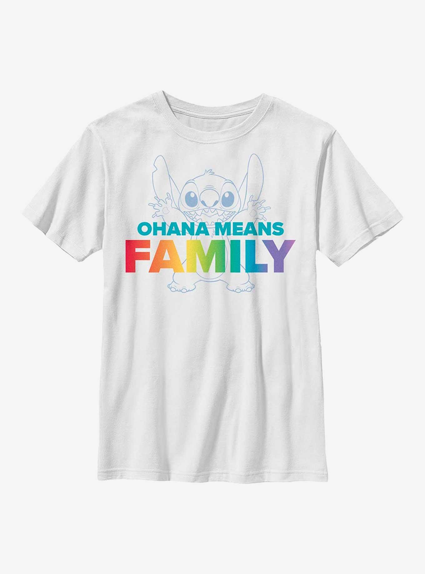 Disney Lilo And Stitch Ohana Youth T-Shirt, , hi-res