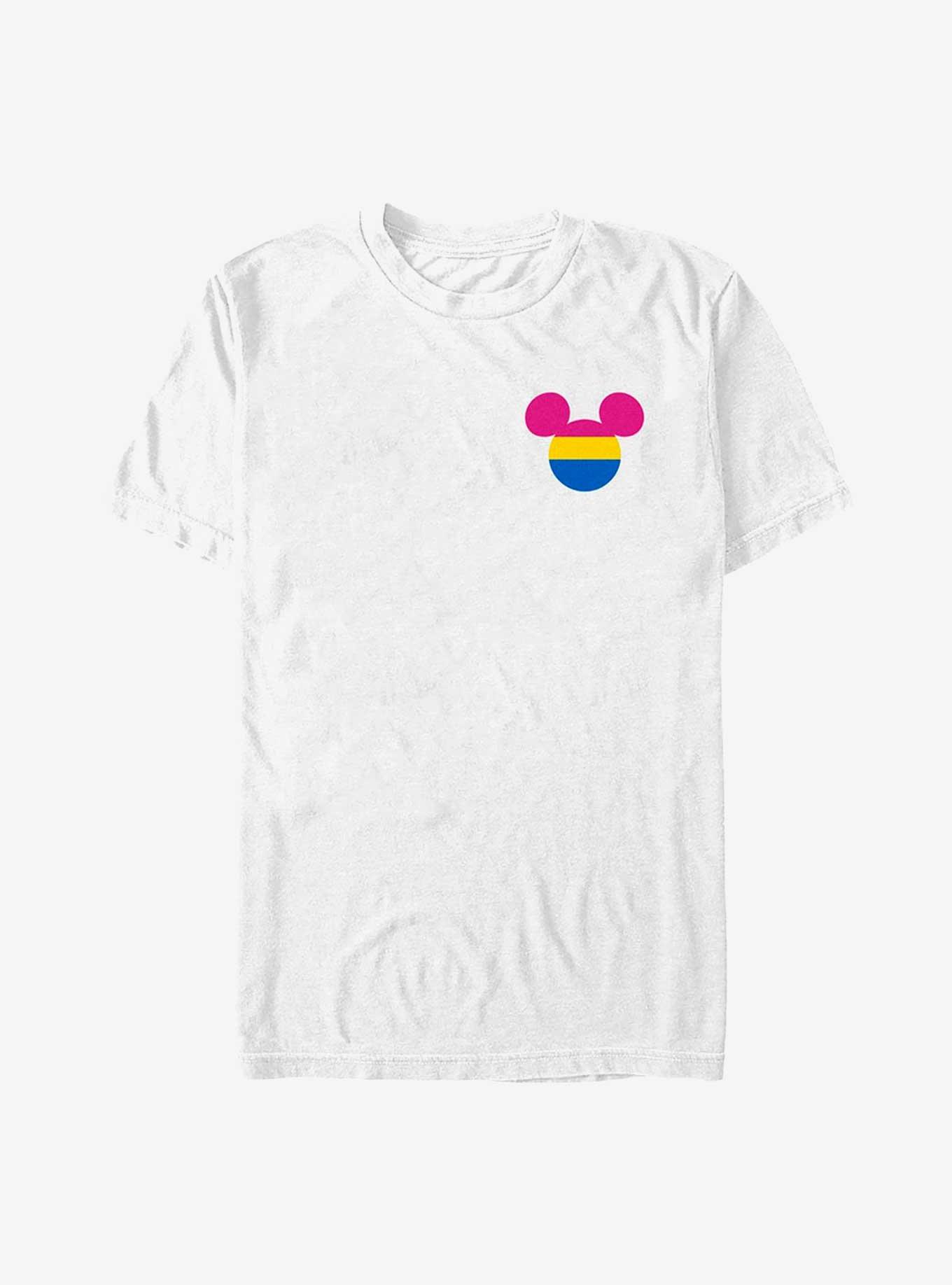 Disney Mickey Mouse Pansexual Badge T-Shirt, WHITE, hi-res