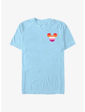 Disney Mickey Mouse Pride Lesbian Mickey Badge T-Shirt, LT BLUE, hi-res