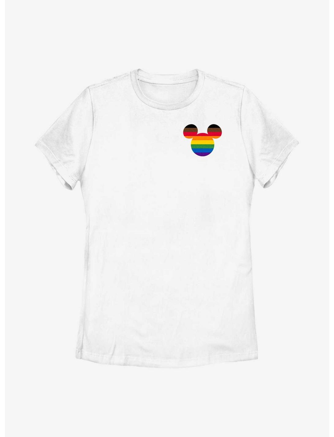 Disney Mickey Mouse Corner Rainbow Ears T-Shirt, WHITE, hi-res