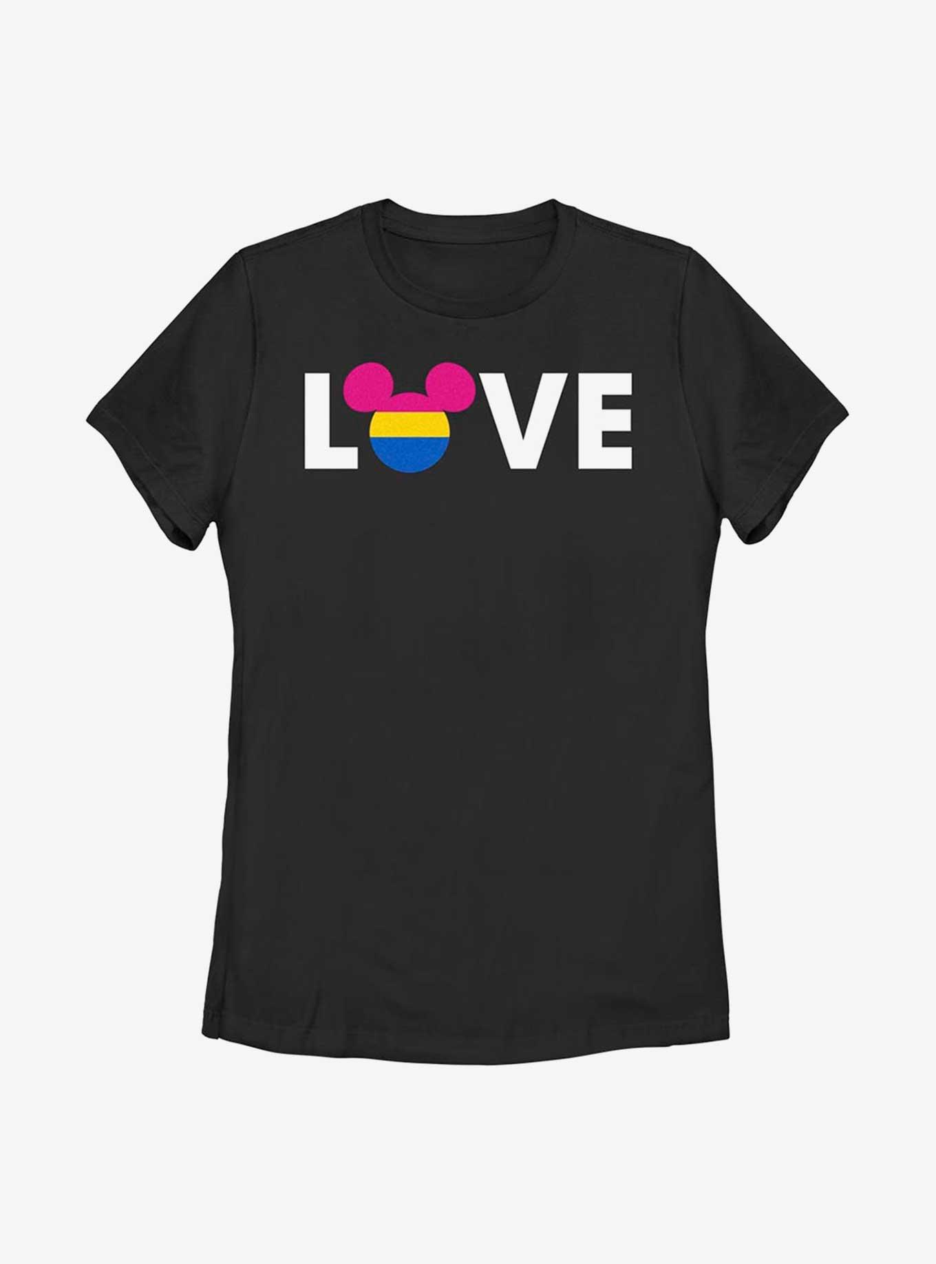 Disney Mickey Mouse Pansexual Flag T-Shirt, BLACK, hi-res