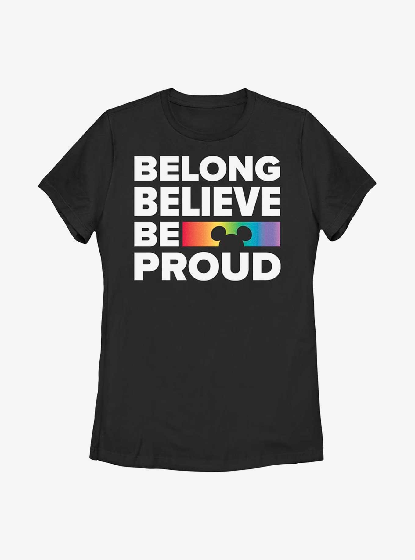 Disney Mickey Mouse Belong Believe Be Proud T-Shirt, , hi-res