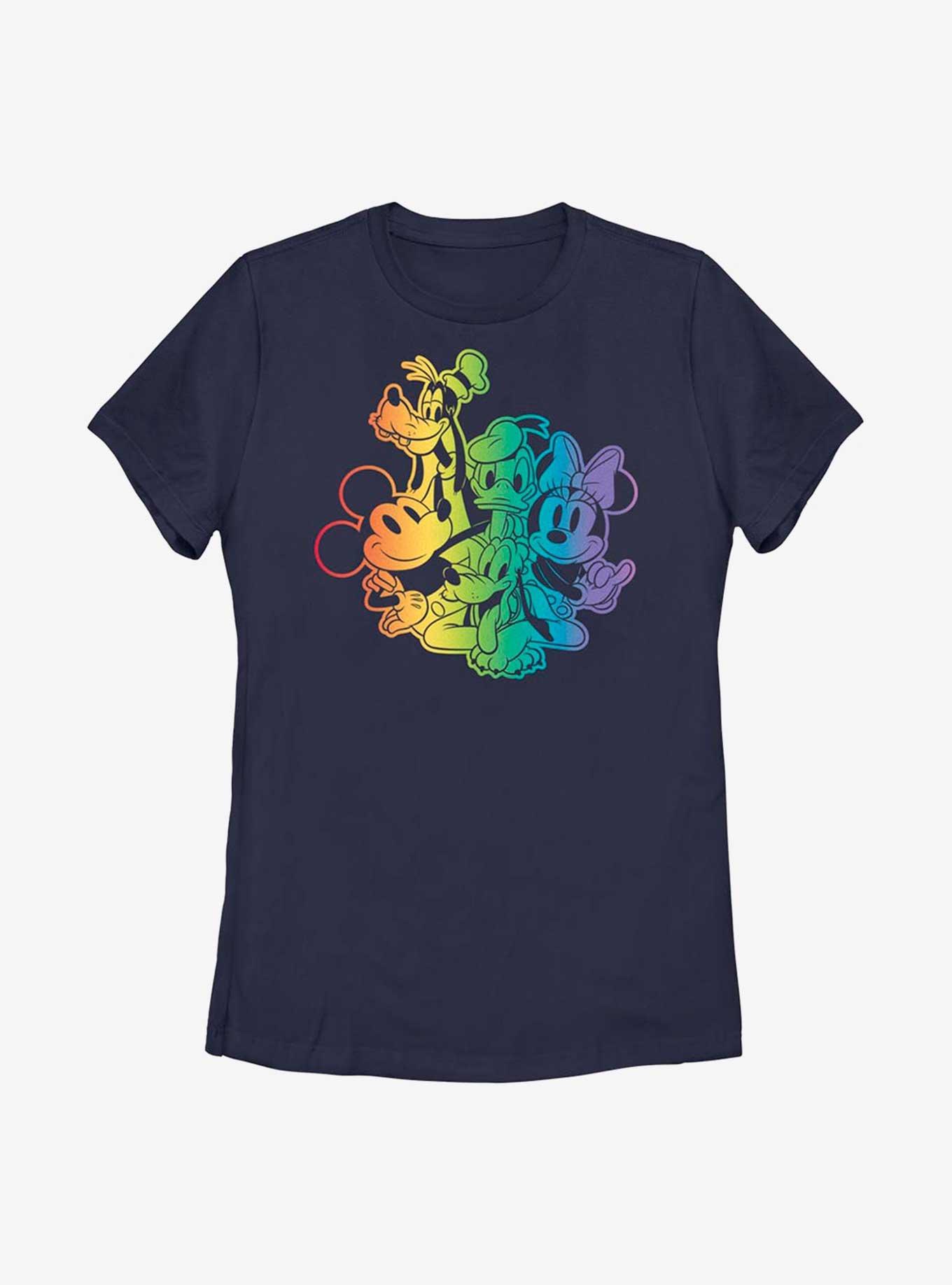 Disney Mickey Mouse Rainbow Group T-Shirt, , hi-res