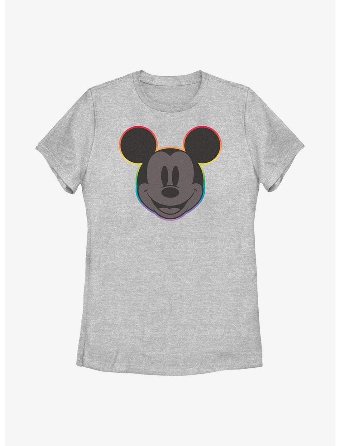 Disney Mickey Mouse Rainbow Outline T-Shirt, ATH HTR, hi-res