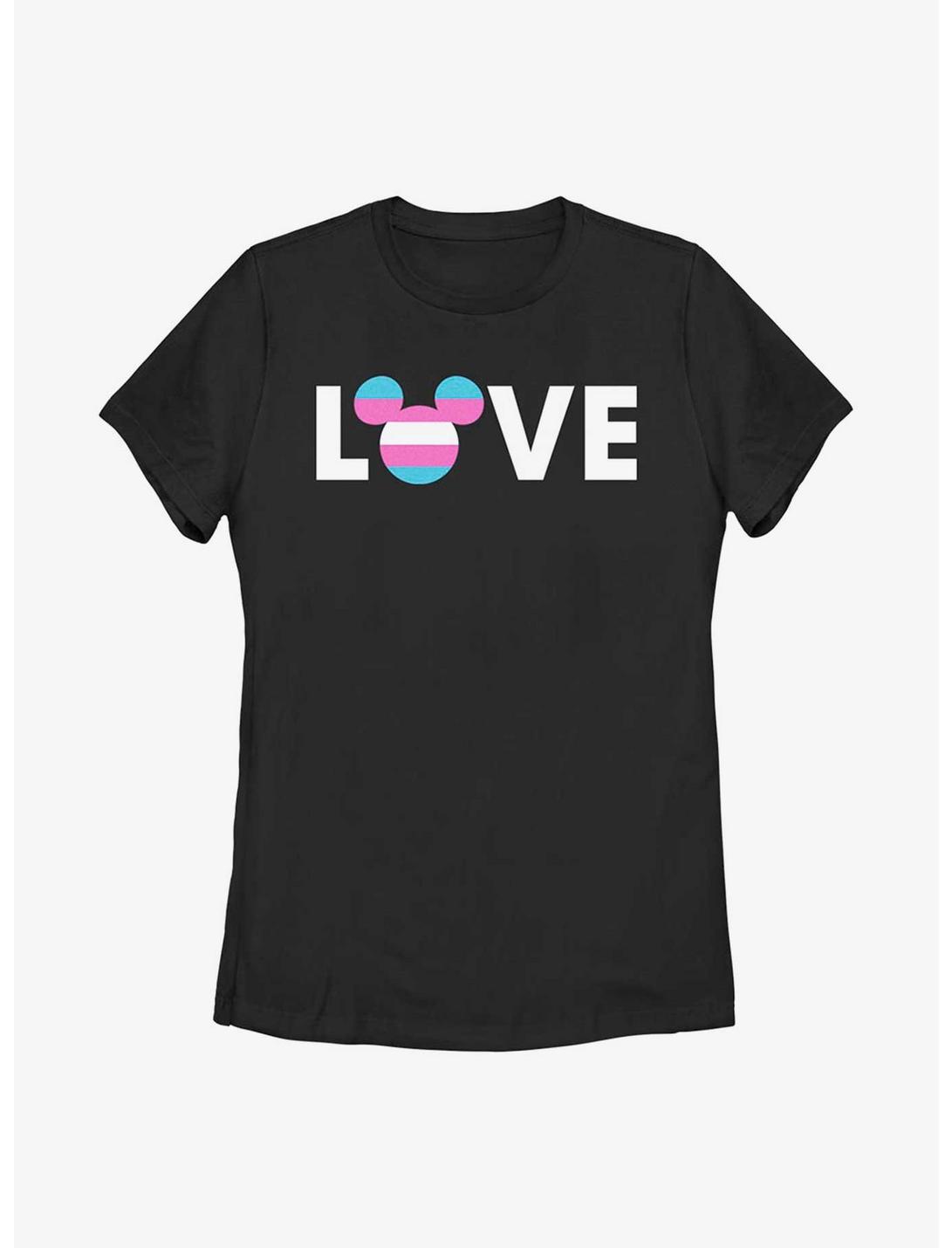 Disney Mickey Mouse Love Transgender Flag T-Shirt, BLACK, hi-res