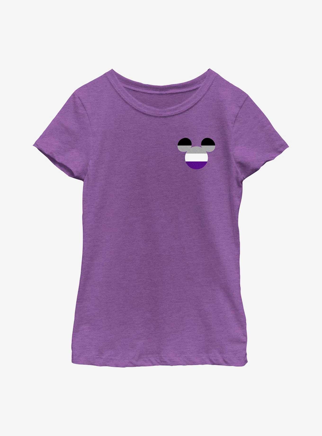 Disney Mickey Mouse Asexual Badge Youth T-Shirt, , hi-res