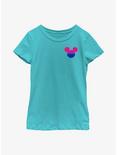 Disney Mickey Mouse Bisexual Pride Mickey Ears Youth T-Shirt, TAHI BLUE, hi-res