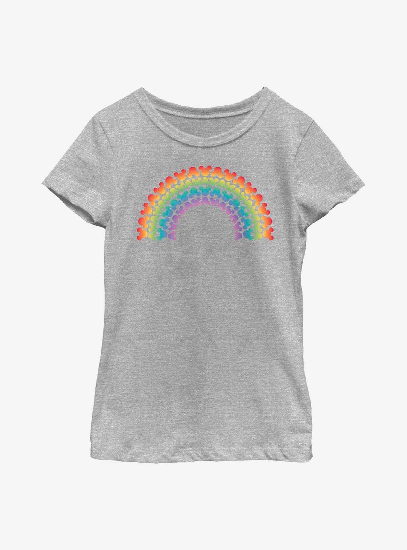 Disney Mickey Mouse Rainbow Heads Youth T-Shirt, ATH HTR, hi-res