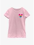 Disney Mickey Mouse Pansexual Badge Youth T-Shirt, PINK, hi-res