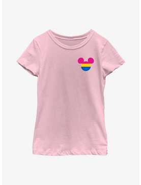 Disney Mickey Mouse Pansexual Badge Youth T-Shirt, , hi-res