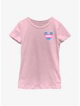 Disney Mickey Mouse Transgender Mickey Badge Youth T-Shirt, PINK, hi-res