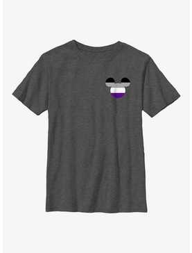 Disney Mickey Mouse Asexual Badge Youth T-Shirt, , hi-res