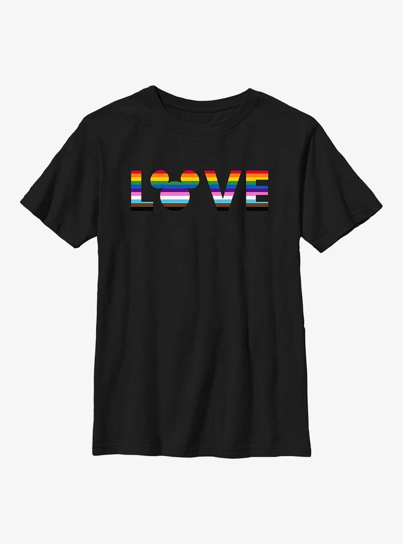 Disney Mickey Mouse Pride Love Youth T-Shirt, , hi-res