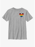 Disney Mickey Mouse Corner Rainbow Ears Youth T-Shirt, ATH HTR, hi-res