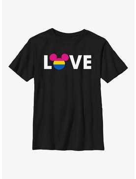 Disney Mickey Mouse Pansexual Flag Youth T-Shirt, , hi-res