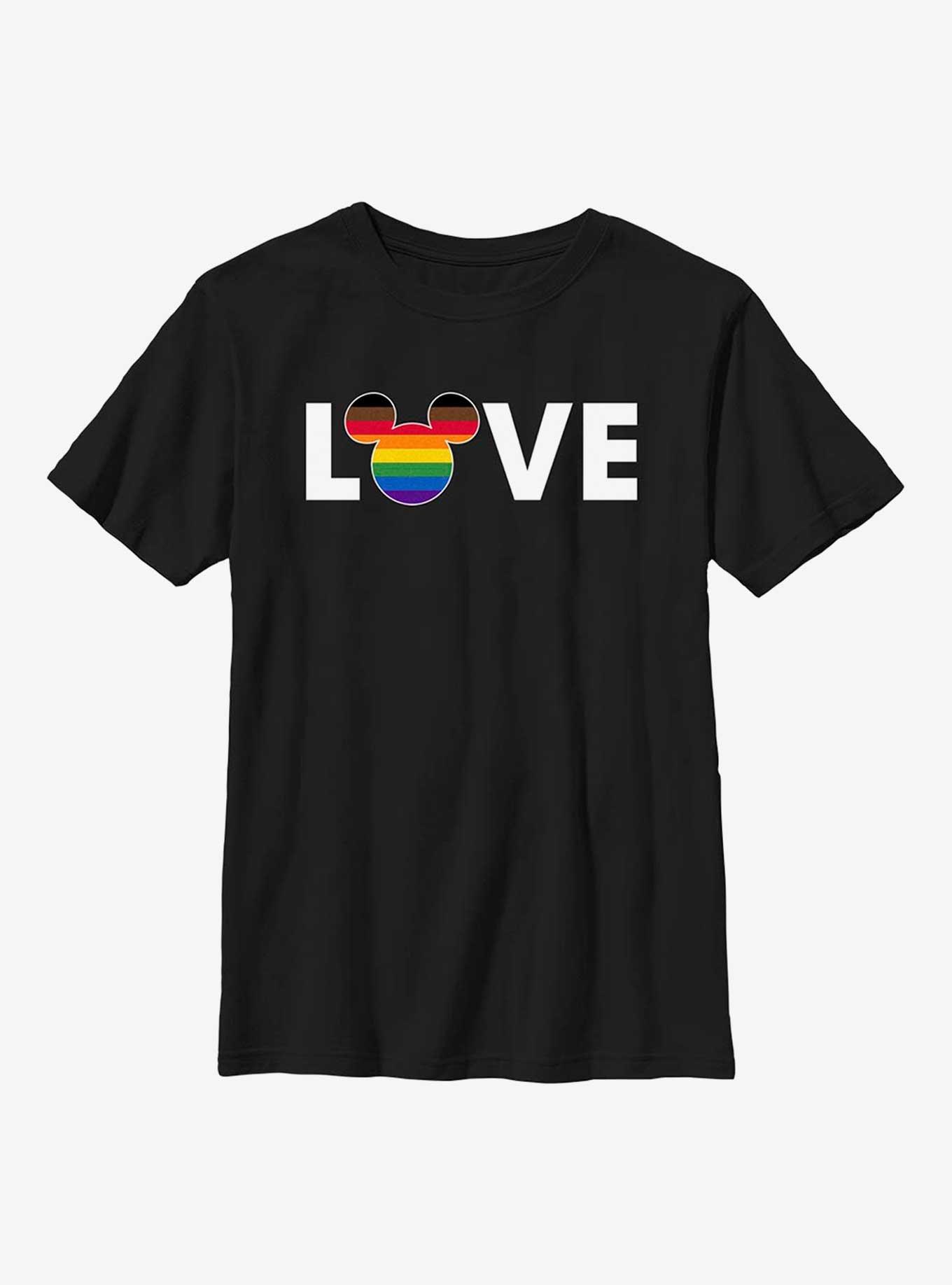 Disney Mickey Mouse Rainbow Love Youth T-Shirt, , hi-res