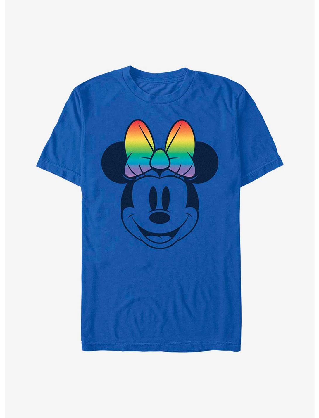 Disney Minnie Mouse Rainbow Bow Fill T-Shirt, ROYAL, hi-res
