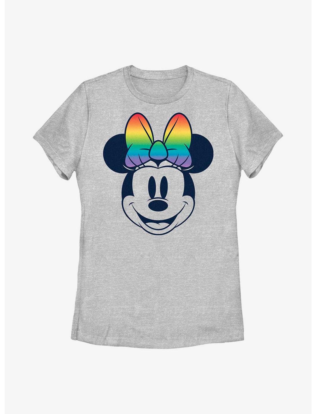 Disney Minnie Mouse Rainbow Bow Fill T-Shirt, ATH HTR, hi-res