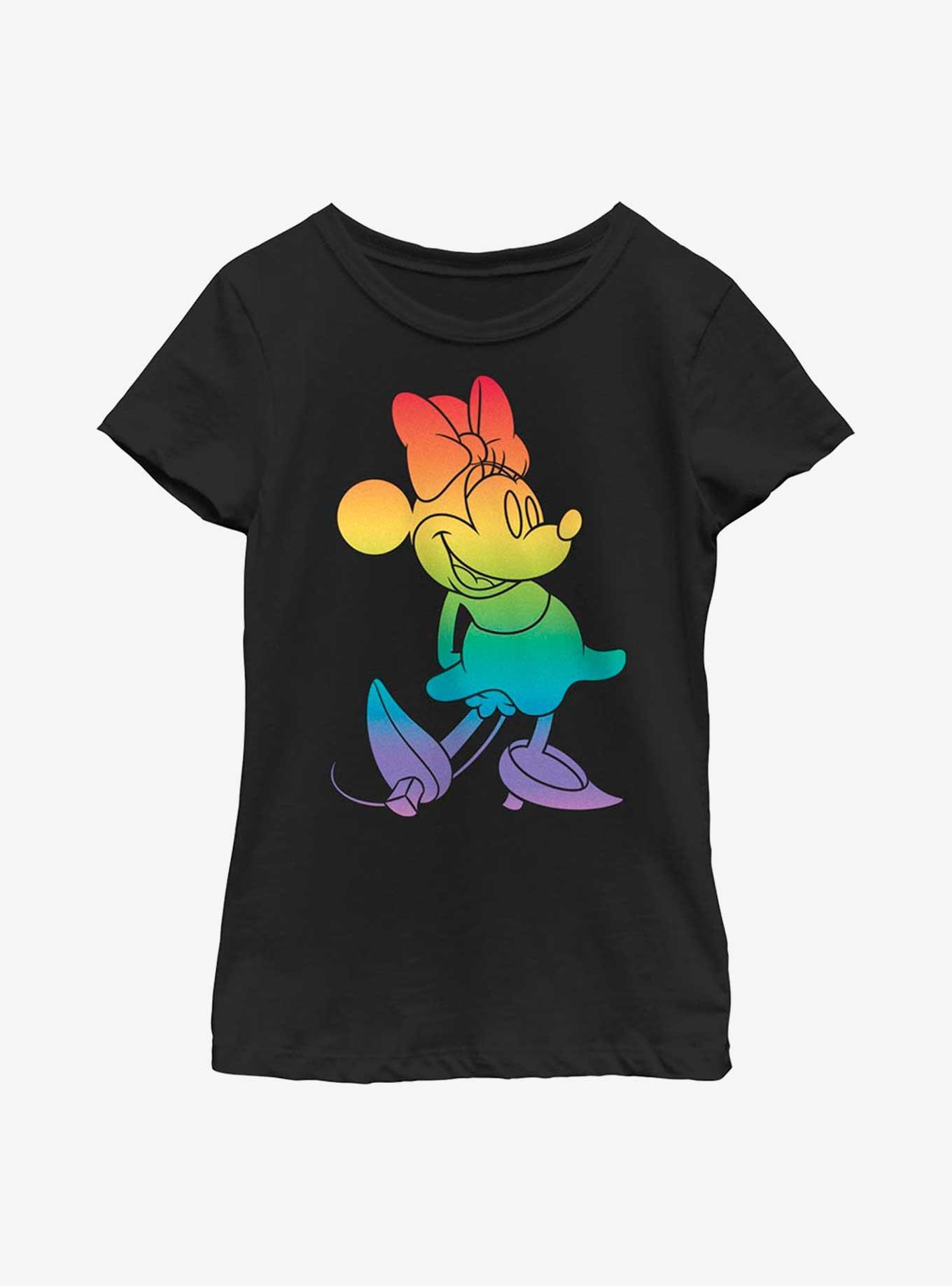 Disney Minnie Mouse Rainbow Fill Youth T-Shirt, , hi-res