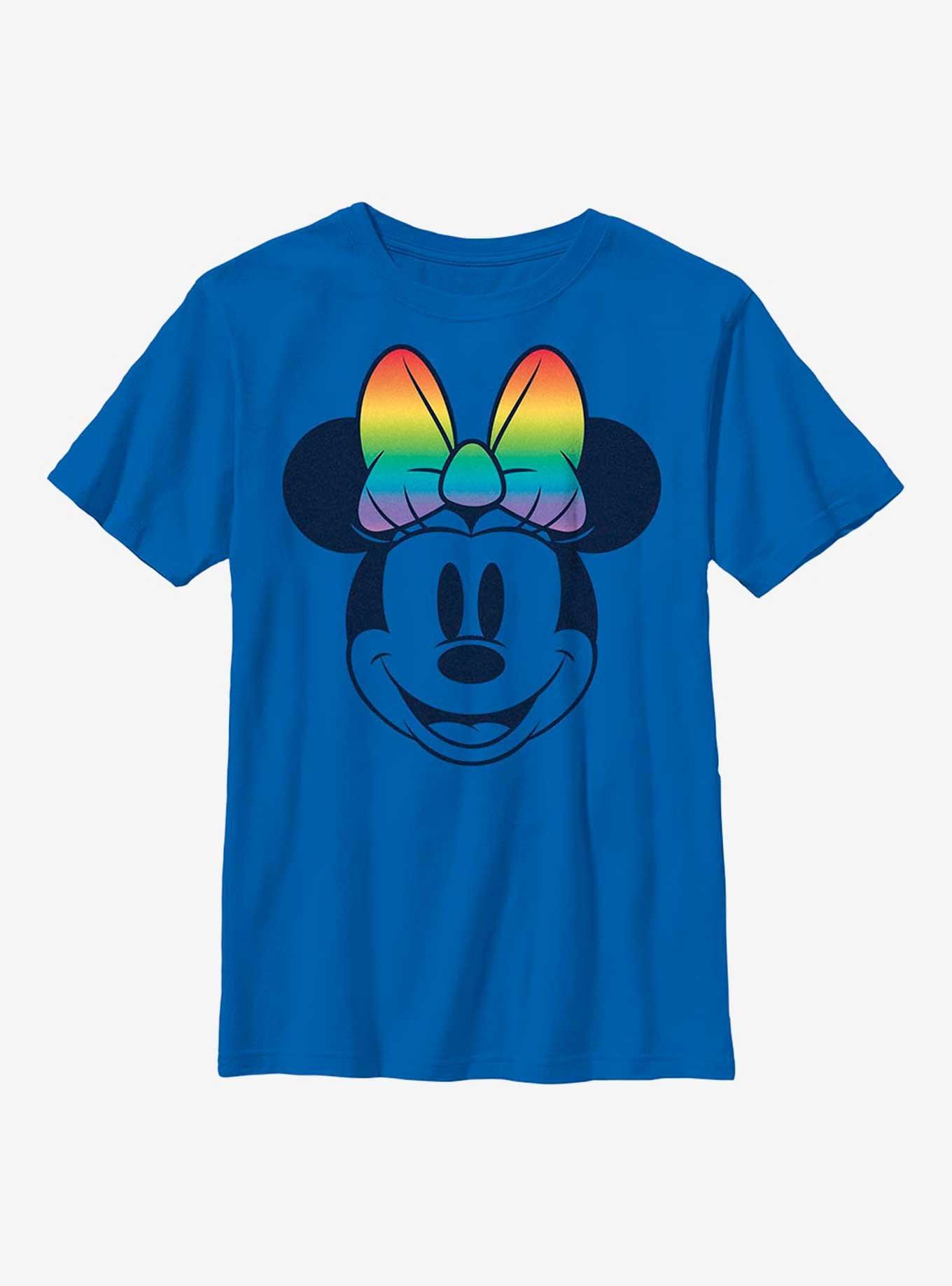 Disney Minnie Mouse Rainbow Bow Fill Youth T-Shirt, , hi-res