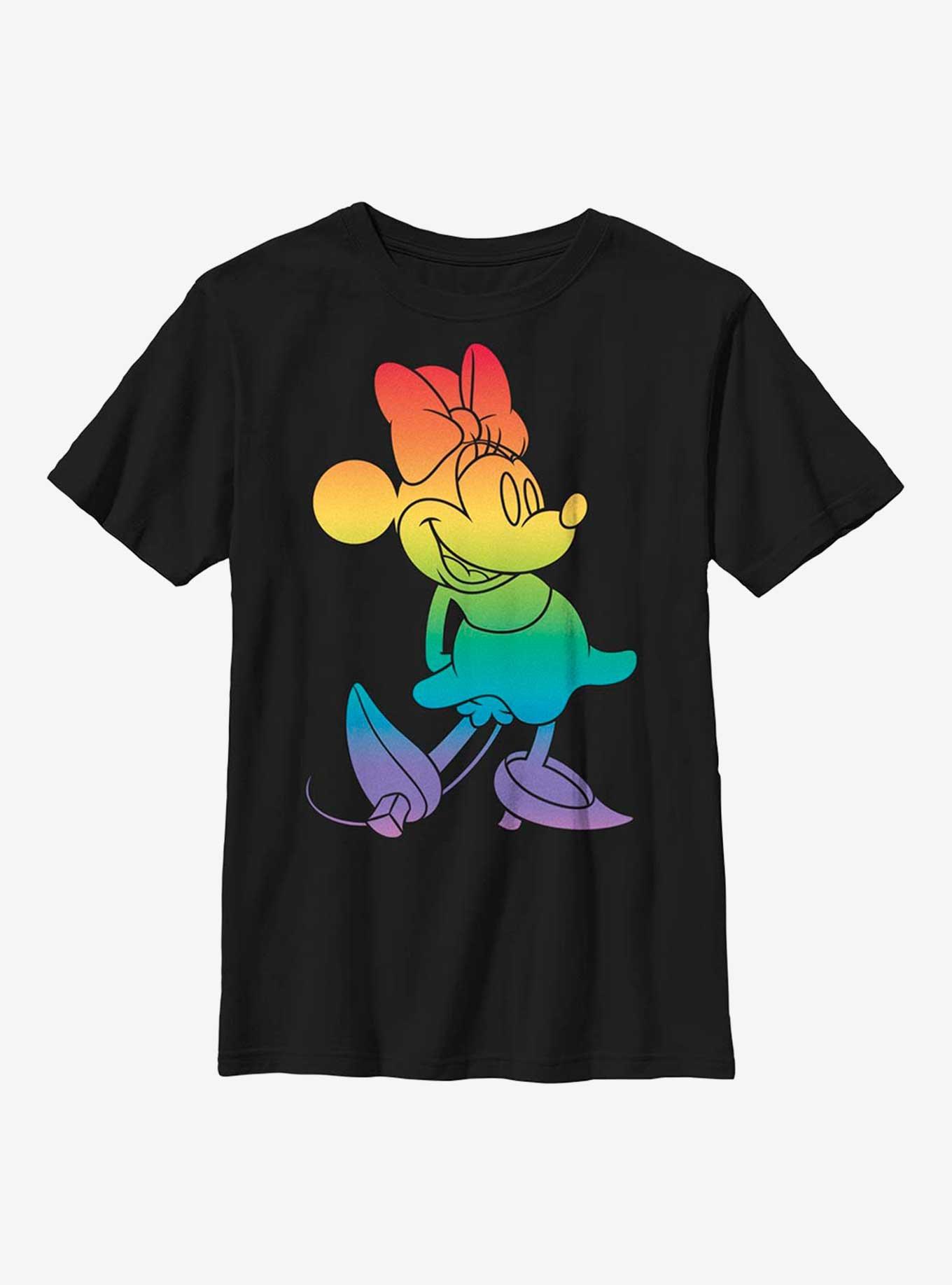 Disney Minnie Mouse Rainbow Fill Youth T-Shirt, , hi-res