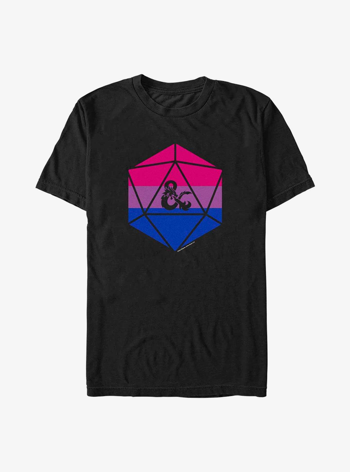 Dungeons And Dragons Bisexual D20 T-Shirt, , hi-res