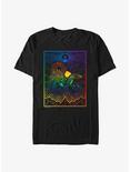 Dungeons And Dragons Gradient Landscape T-Shirt, BLACK, hi-res
