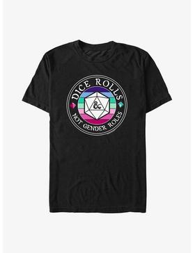 Dungeons And Dragons Dice Rolls Not Gender Roles T-Shirt, , hi-res