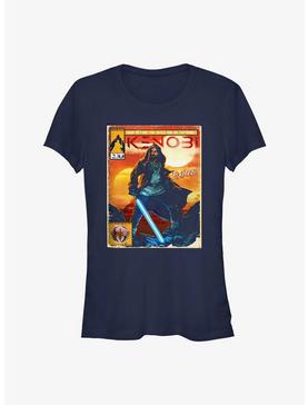 Star Wars Obi-Wan Kenobi Comic Cover Girls T-Shirt, NAVY, hi-res