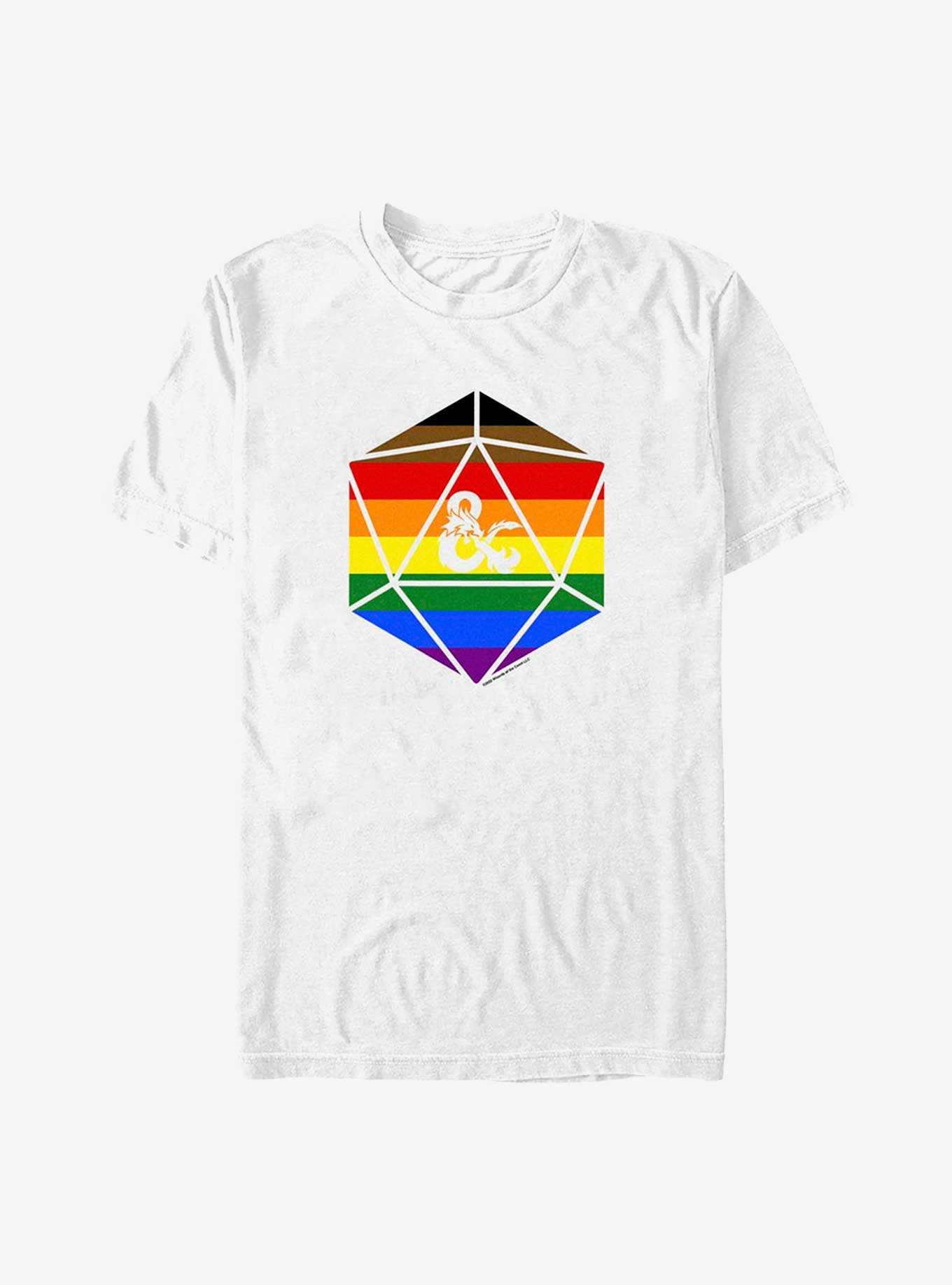Dungeons And Dragons Pride D20 Flag T-Shirt, , hi-res