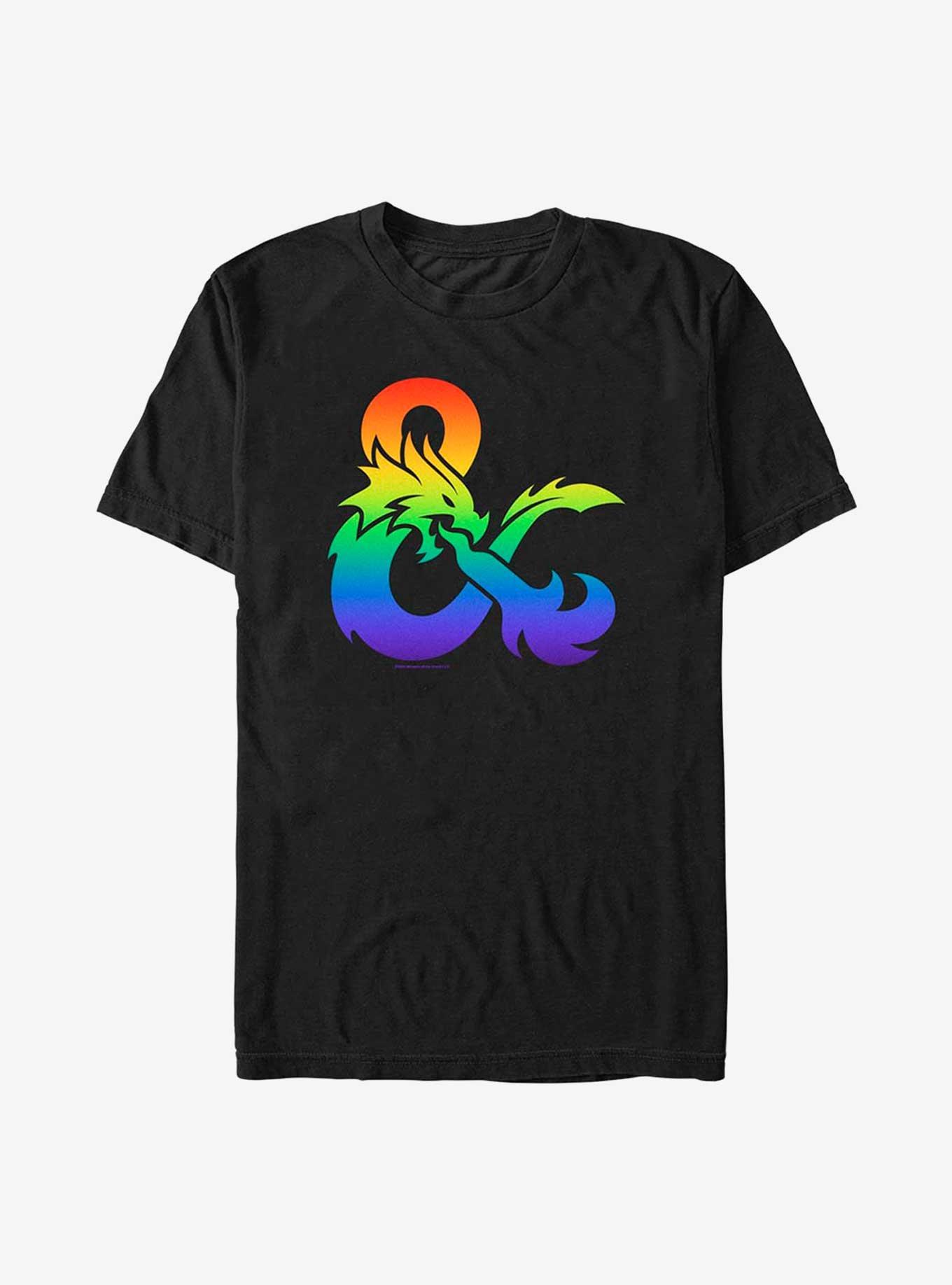 Dungeons And Dragons Pride Gradient Logo T-Shirt, , hi-res