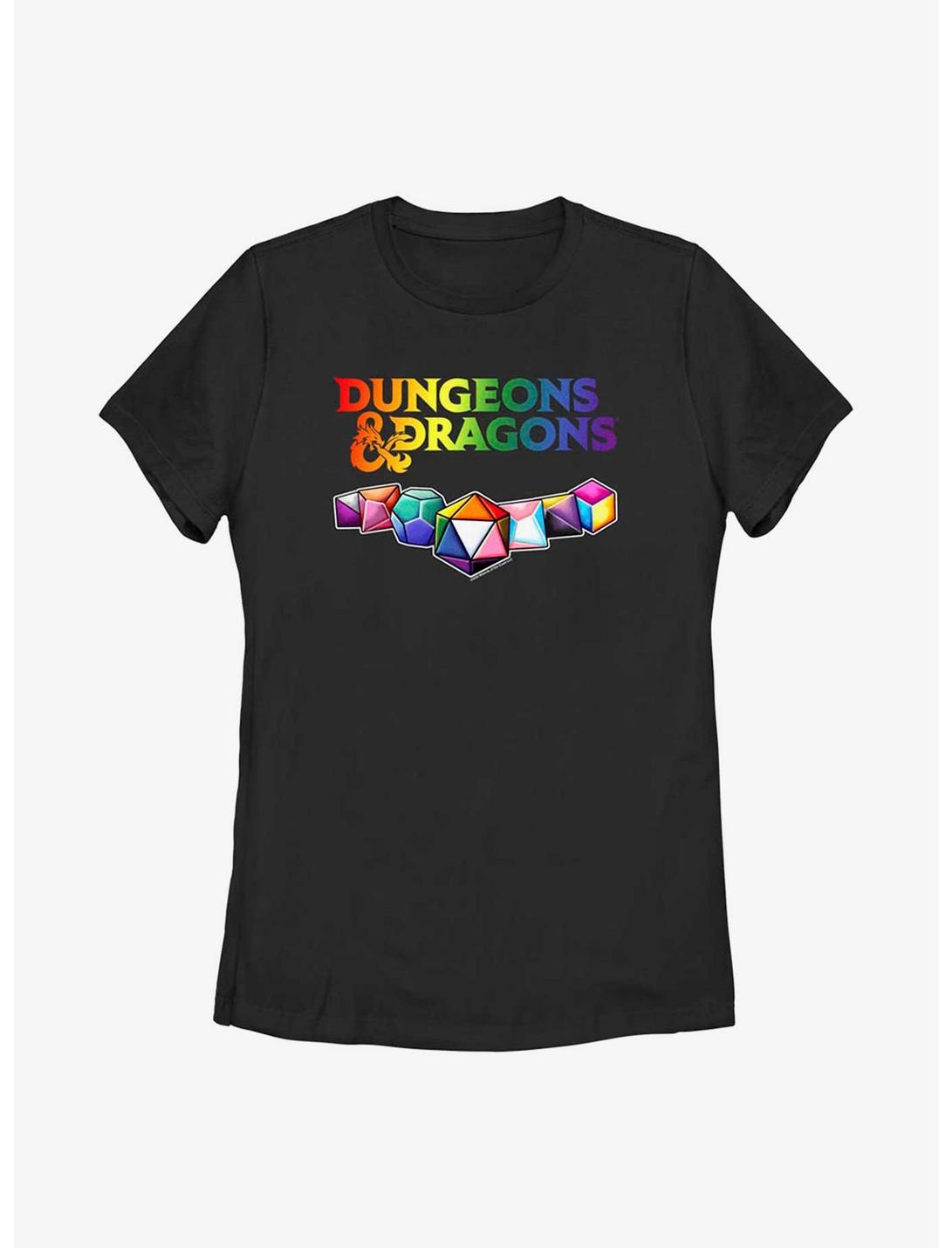 Dungeons And Dragons Pride Dice T-Shirt, BLACK, hi-res