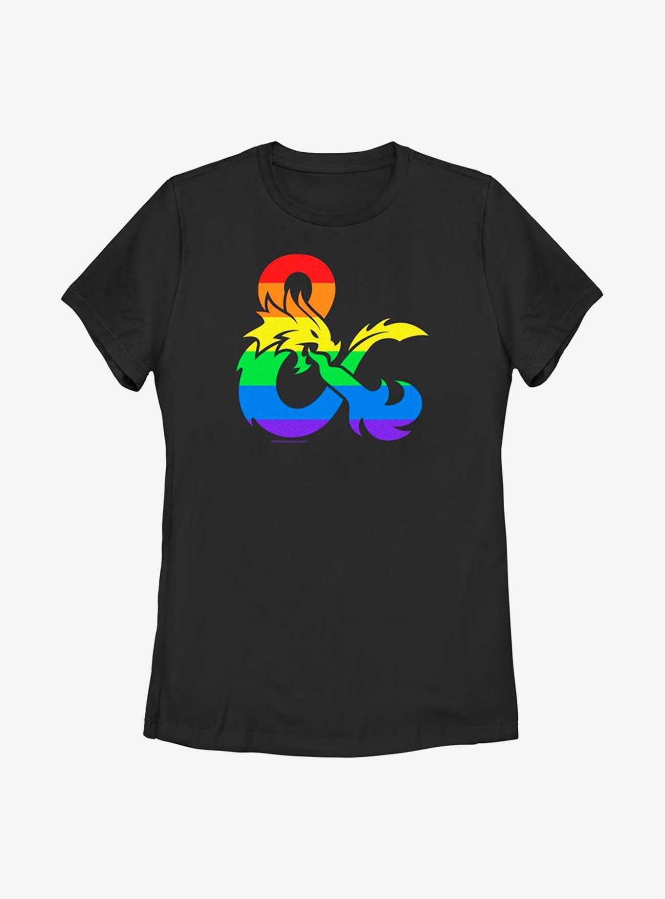 Dungeons And Dragons Pride Flag Logo T-Shirt, , hi-res