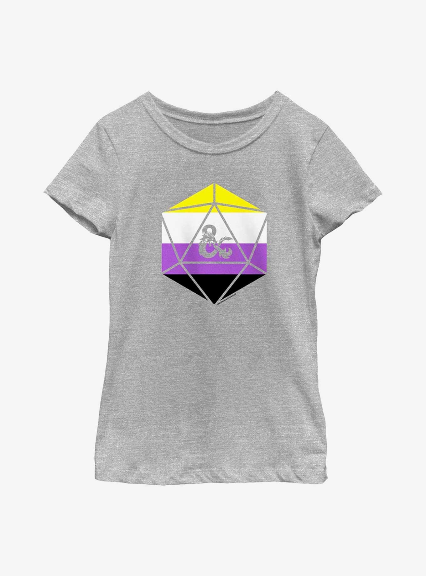 Dungeons And Dragons Non Binary D20 Youth T-Shirt, , hi-res