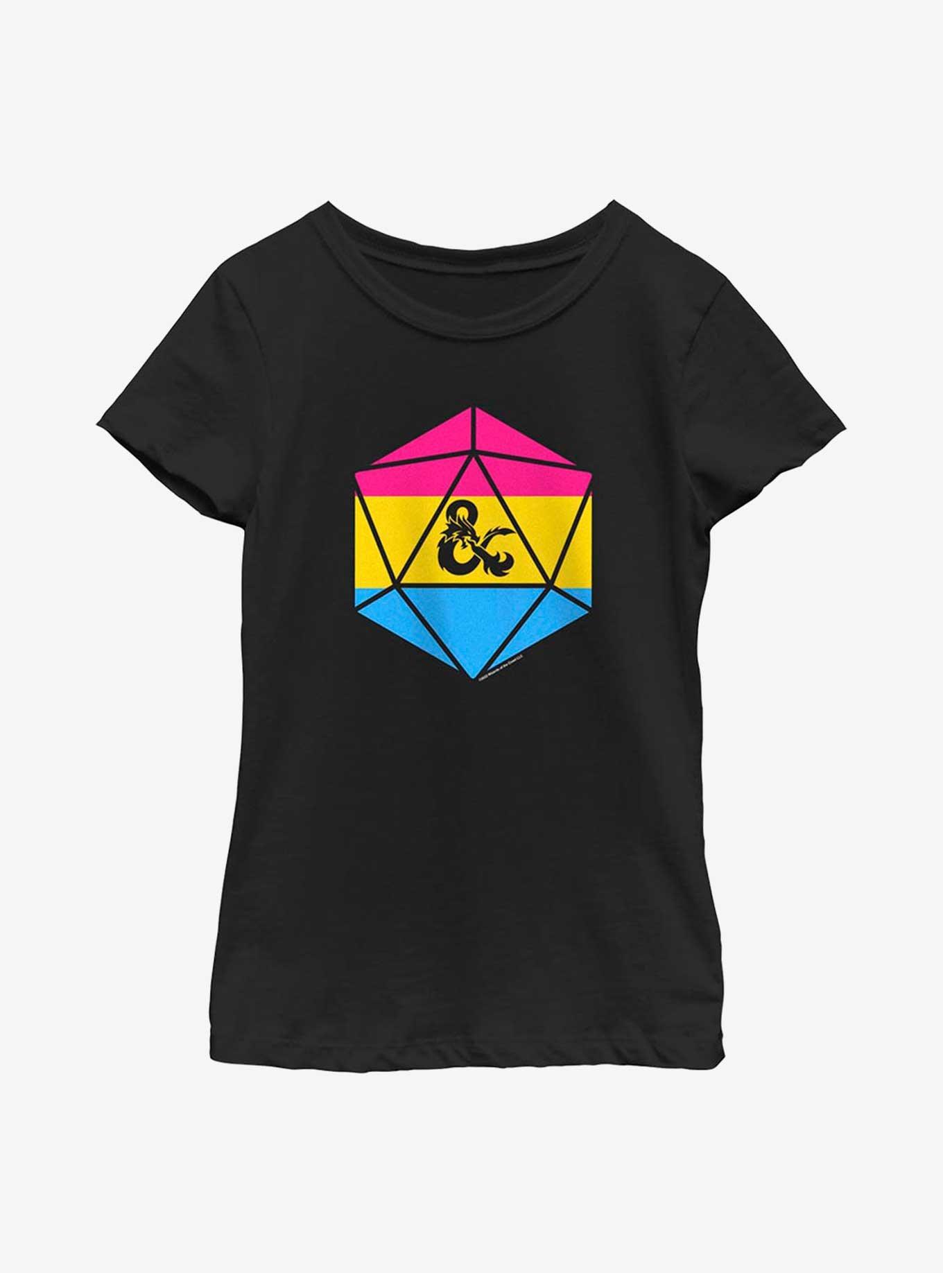 Dungeons And Dragons Pansexual D20 Youth T-Shirt, , hi-res