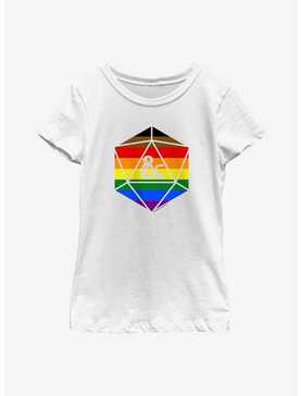 Dungeons And Dragons Pride D20 Flag Youth T-Shirt, , hi-res