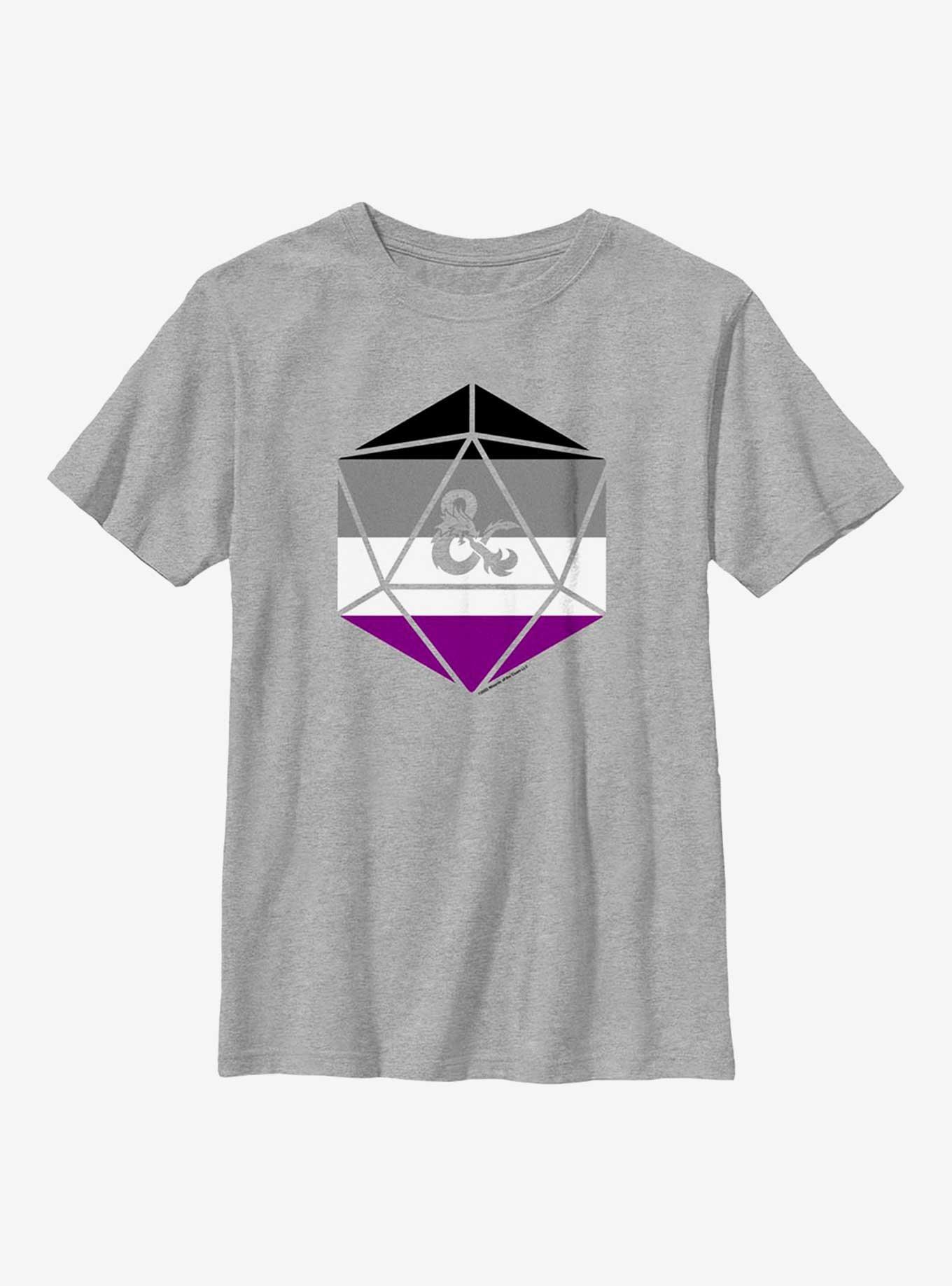 Dungeons And Dragons Asexual D20 Youth T-Shirt, , hi-res