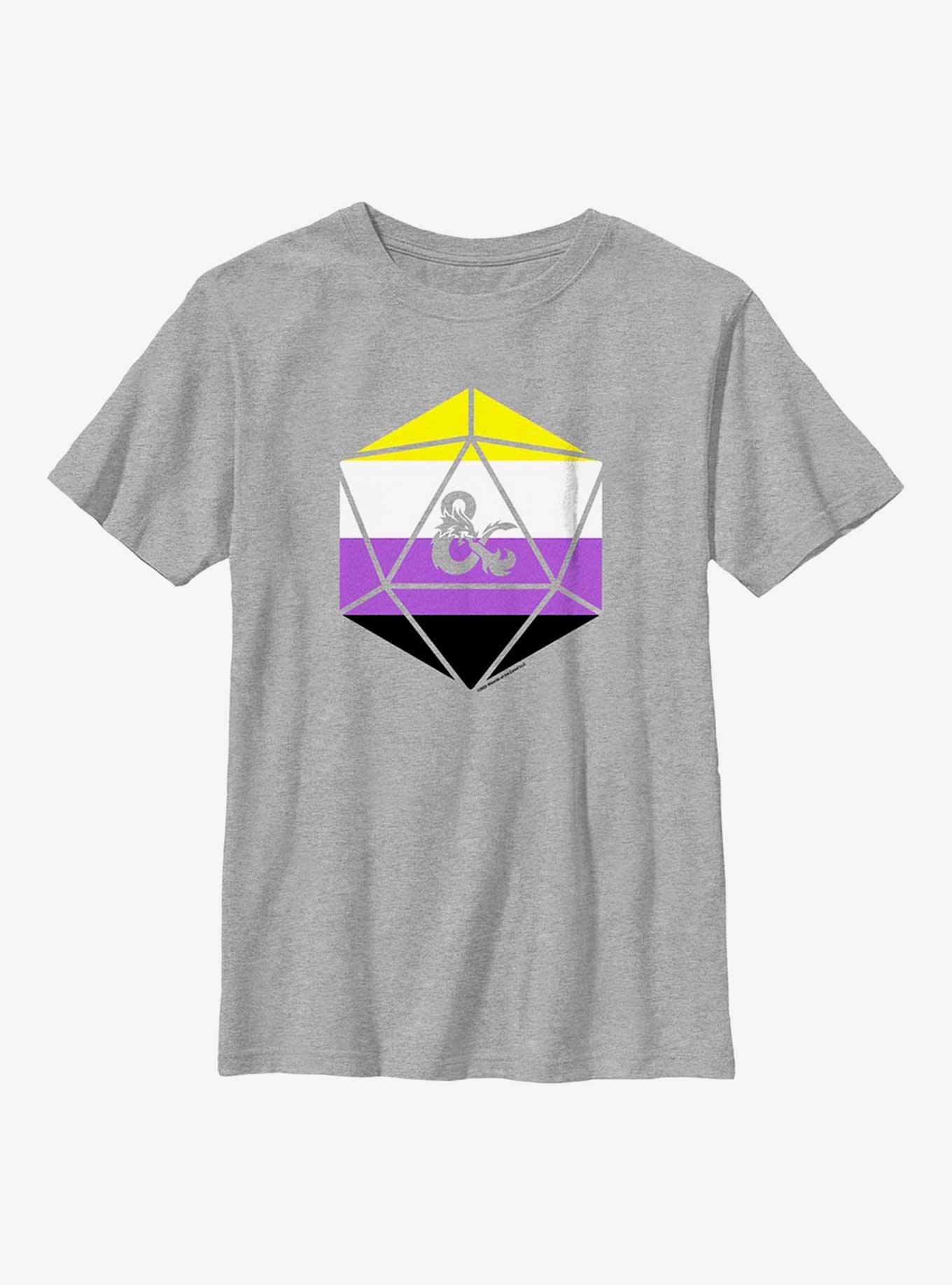 Dungeons And Dragons Non Binary D20 Youth T-Shirt, , hi-res