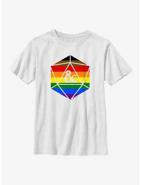 Dungeons And Dragons Pride D20 Flag Youth T-Shirt, , hi-res