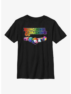 Dungeons And Dragons Pride Dice Youth T-Shirt, , hi-res