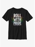 Dungeons And Dragons Roll With Pride Youth T-Shirt, BLACK, hi-res