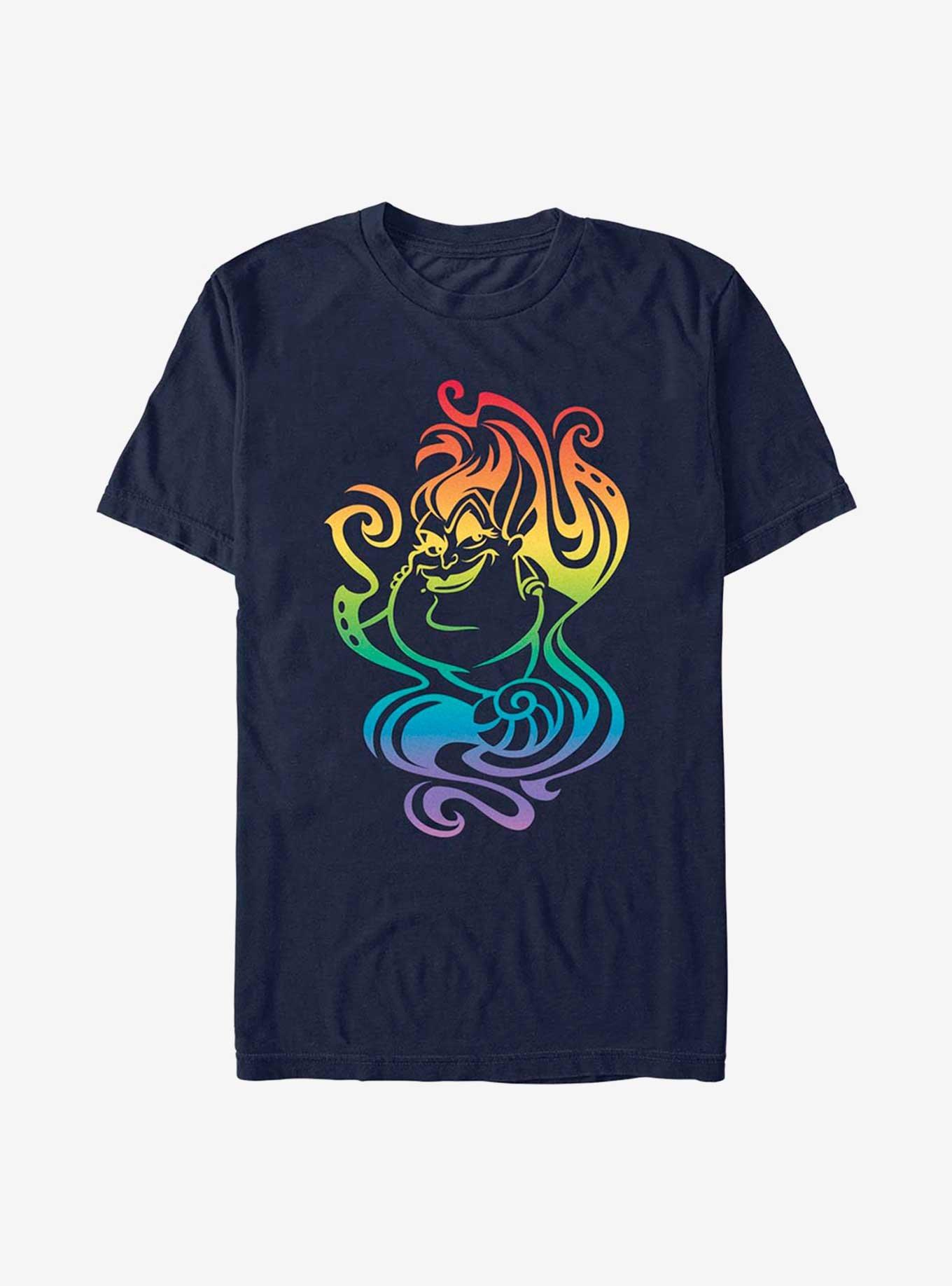 Disney The Little Mermaid Ursula Rainbow Badge T-Shirt, , hi-res