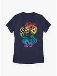 Disney The Little Mermaid Ursula Rainbow Badge T-Shirt, NAVY, hi-res